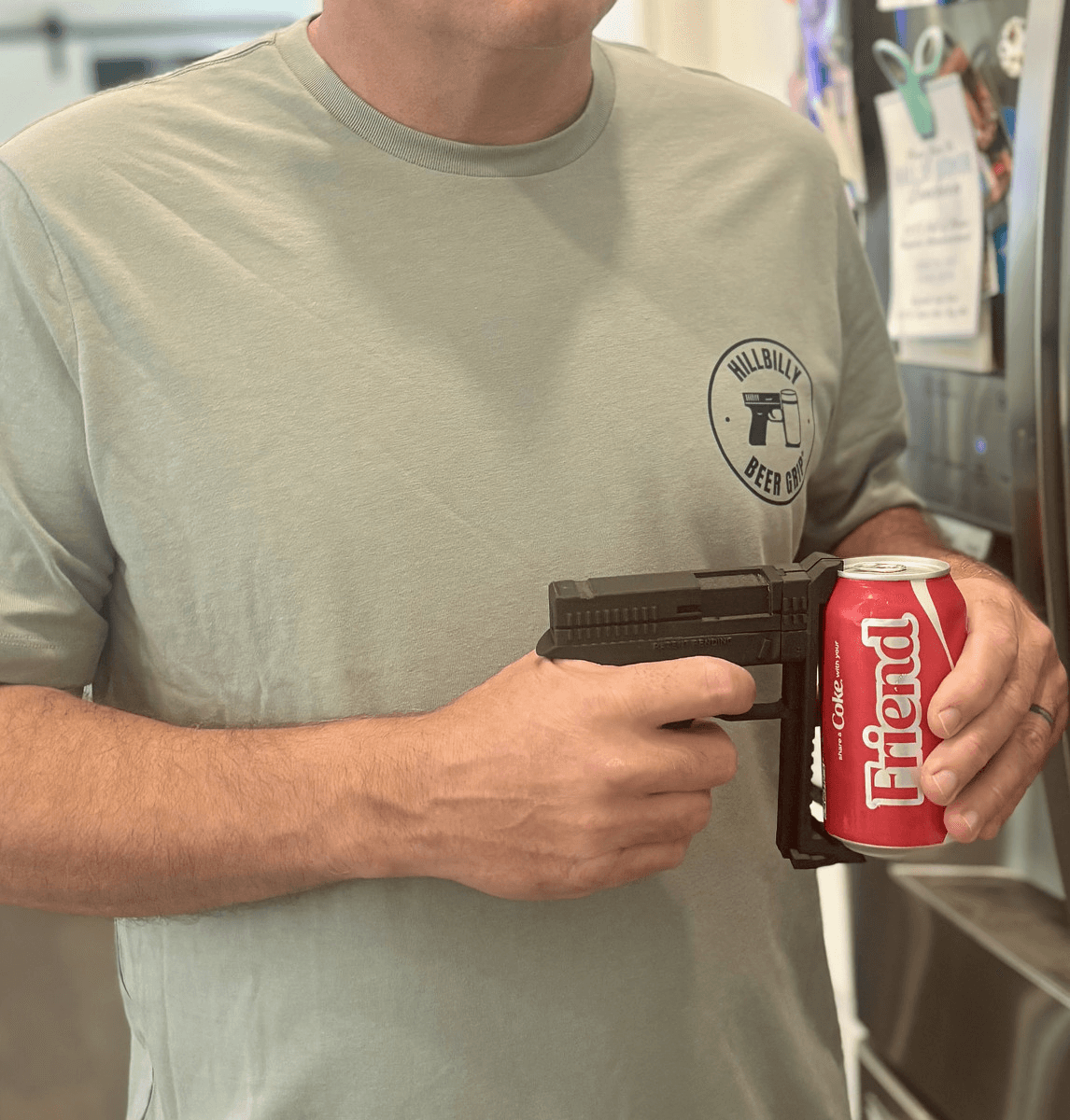 Hillbilly Beer Grip Graphic T-Shirt – Unisex Casual Tee